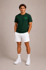 Love4Padel eden green unisex cotton t-shirt with green logo