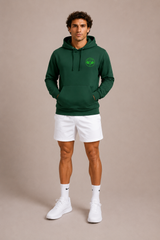 Love4Padel eden green unisex cotton hoodie with light green logo