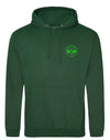Love4Padel eden green unisex cotton hoodie with light green logo