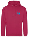 Love4Padel beige unisex cotton hoodie with white logo
