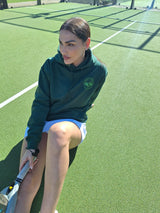 Love4Padel eden green unisex cotton hoodie with light green logo